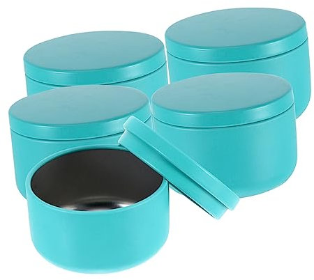 TEHAUX 12pcs Essential Oil Candle Jar Candle Storage Tin Scented Candle Jar Candle Maker Candle Vessels with Lids Candle Cans with Lids Ashtray Tinplate Travel Round Incense Burner