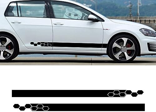 Karosserie aufkleber aufkleber für VW Golf 4 5 6 7 MK3 MK4 MK5 MK6 Polo,Körper dekoration Auto externe Tuning Zubehör,A-Black