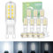 VIIIVA G9 LED Light Bulbs Dimmable 5W-12Pcs, Cool White 6000K, 500LM, Equivalent to 45W G9 Halogen Bulb, Energy Saving Bulb, CRI>80, 360° Beam Angle, No Flicker, for Home Lighting, Crystal Chandelier
