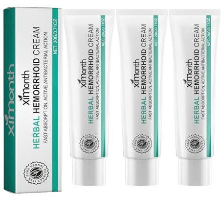Hemorrhoid Cream, Herbal Hemorrhoids Cream, Relieves Anus Swelling And Pain, for Men and Women, 20ml (3PC)