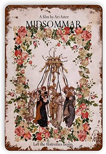 Metallschilder, Vintage-Stil, Aluminium, Midsommar Let The Festivities Begin For Home, Kaffee, Garten, Schlafzimmer, Wanddekoration, 20,3 x 30,5 cm