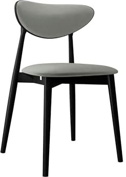 Mirjan24 Esszimmerstuhl Bretoka C, B:48 x H:80 x T:49 cm, Stuhl aus Buchenholz für Esszimmer, 2 mal lackiert, Lack auf Wasserbasis, Gepolsterte Lehne und Sitzfläche (Schwarz/Magic Velvet 2217)