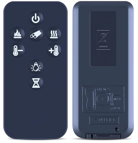 TCNOUMT Replacement for Dimplex fire remote control SP16 E led Electric fire Replace Remote Control SP16UK-E, 8 Buttons