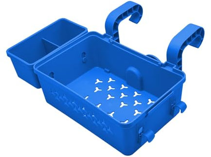 Pool Aufbewahrungskorb, 32x23x12cm Pool Korb, oberirdisches Poolzubehör, Outdoor-Schwimmbad-Aufbewahrungsbehälter, Korb für die meisten oberirdischen Pools/Rahmenpools