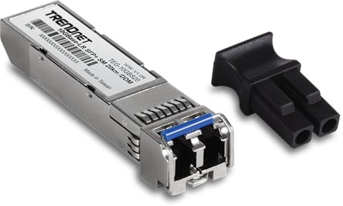 TRENDnet 10GBASE-LR SFP+ Single Mode LC Module (20KM with DDM), TEG-10GBS20 | NDAA TAA-konform, Datenraten bis zu 10,31 Gbit/s, EMI-Design, lebenslanger Schutz