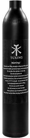 TUXING Réservoir d'air comprimé pour Paintball, Réservoir d'air comprimé 0.5L 31Ci, Bouteille d'air comprimé pour Paintball ou PCP AirGuns (M18*1.5)