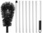 Gutter Cleaning Brush - Easily Clean Brush, Remove Roof Branches | Portable Gutter Cleaning Brush Roof Tool with Splice Extension Pole, Multipurpose Cleaner User Friendly Cleaning Tool