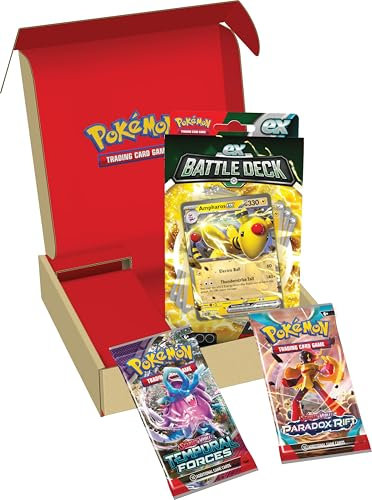 Pokémon TCG: Ampharos ex Battle Deck & 2 Booster Bundle (Ready-to-Play 60-Card Deck)