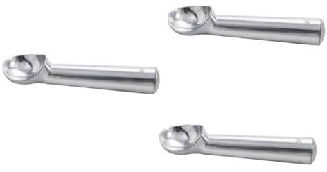 Amosfun 3 Piezas Cubiertos Creativos Cuchara De Acero Para Servir Gofres Cuchara De Helado Pala De Helado Pala De Helado Cuchara De Helado Cuchara De Excavación Cuchara De Helado Para El
