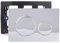 Dual Flush Actuator Plate Compatible with Geberit Wall Hung Toilet Tank Systems Mirror Surface Toilet Flush Valve Plate Sigma20 115.778.KJ.1, Bright Silver