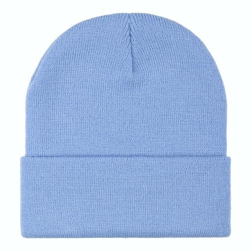The ScotchMan Herren Damen Outdoor Beanie Strickmütze Wollmütze Einheitsgröße Hellblau