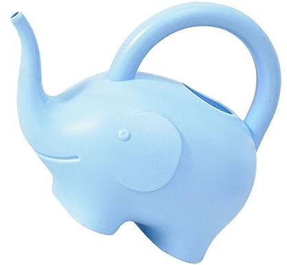 PAMINGONO 1 Stück Gießkanne Für Kinder Elefantenform Lustige Himmelblaue Gießkanne Ideales Gartenwerkzeug Für Das Spielen Mit Wassermühlen Und Wasserrädern