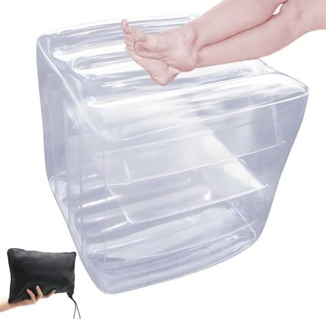 XHHBS Indoor Outdoor Aufblasbarer Quadratischer Fußhocker Aufblasbarer Hocker Fußstütze Pouf Fußhocker for Wasserabweisend Home Patio Garten Wohnzimmer Strand Camping