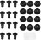 SANTUO 3.5-inch SSD Shock Absorber Screws with Rubber Washers, 12PCS Vibration Dampening and Mechanical Hard Disk Fixing Disk Screws for 3.5 HDD SSD PC Computer Case With Plastic Storage Box