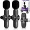 Creatorz® Wave II Mikrofon Handy [TESTSIEGER] Ansteckmikrofon für iPhone/Android/PC – Wireless Microphone mit Rauschunterdrückung – Mini Mikro Kabellos für YouTube, TikTok, Meeting & Videos