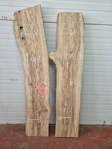 Generico Tavole in Legno Massello di Ulivo Salentino, Categoria 1c, Piallate, Legno Naturale