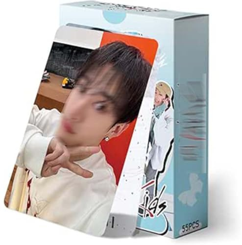 55 Stück Kpop Fotokarten Set, S K Photocards Album, Premium Lomo Card, Sammlerstücke Für Fans Als Geschenk, Mehrfarbig, Inklusive Sammelalbum