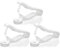 com-four® 3 Kirschentkerner, Kirschkernentferner, Kirschentsteiner, Farbe: Weiß (03 Stück - Entkerner V3)