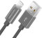 deleyCON 0,5m Lightning 8 Pin Cavo di Ricarica USB Apple MFI per iPhone 14 Pro Max 14 Pro 14 Plus 14 SE 13 Pro Max 13 Pro 13 Mini 12 Pro Max 12 Pro 12 Mini Spina in Metallo & Cavo in Nylon - Grigio