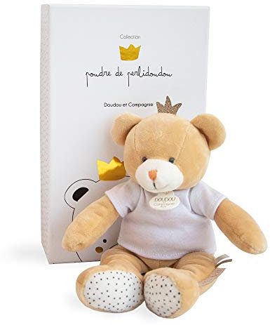 Doudou et Compagnie DC3518 BEAR SMALL ROI - Marionette, beige