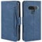 HualuBro Handyhülle für LG G8S ThinQ Hülle Leder, Flip Case Cover Stoßfest Klapphülle Handytasche Schutzhülle für LG G8S ThinQ Tasche (Blau)