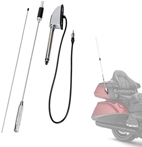 PSLER® Kit Antenne de Moto, FM / AM Réception Radio Aérienne pour Goldwing GL1800 GL1500 2001-2017