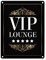 VIP-Lounge Metallschild mit 5-Sterne Motiv Party Luxus Star Feier Bereich edel