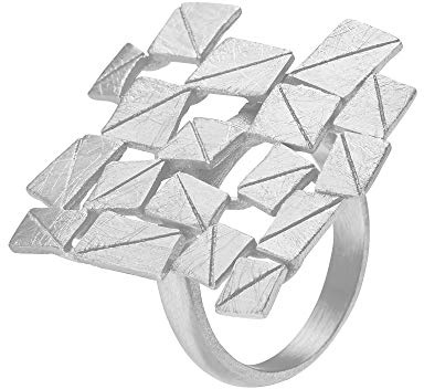 Heideman Ring Damen Partis Edelstahl matt | Zeitloser Ring für Frauen in Silber oder Gold, stapelbar im Alltag - hautfreundlich, als Geschenk zum Jahrestag.