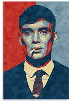 TINGTAI Tommy Shelby Peaky Blinders The Bloody Gang Filmposter, dekoratives Gemälde, Leinwand, Wandkunst, Wohnzimmer, Poster, Schlafzimmer, Gemälde, 60 x 90 cm