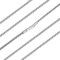 Herringbone Necklace for Men Fine Silver Chain for Pendant Thin Chain Necklace 2mm Chain Stainless Steel Snake Chain Necklace