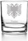 Whiskyglas mit Gravur, Personalisiert mit Namen Geschenk für Männer Whiskeyglas Albanien Flagge