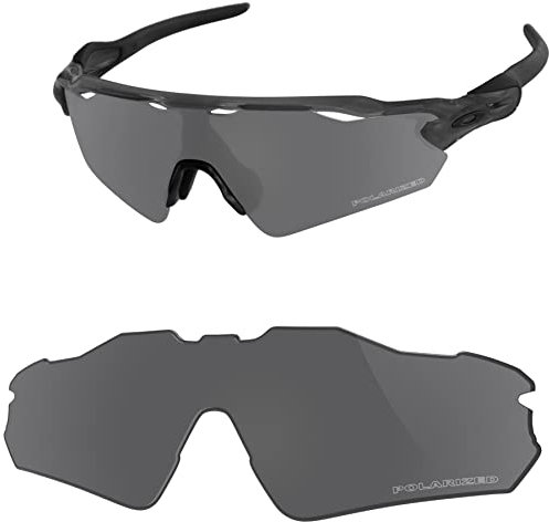 Vaep Verres de rechange en polycarbonate pour Oakley Radar EV Path OO9208 - Polarisés élargis, uranium noir, Radar EV Path