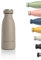 LARS NYSØM Edelstahl Trinkflasche 350ml, 500ml, 750ml, 1L, 1 5 liter | Thermosflasche Kohlensäure geeignet | Auslaufsichere Wasserflasche für Sport, Outdoor, Schule (Taupe Brown, 350ml)
