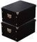 COAIMANEY Faltbare Aufbewahrungsbox, 2-Pack Dekorative Erinnerungsbox mit Deckel und metallverstärkten Ecken, Aktenkorb aus Karton mit Griffen; Organizer-Geschenkbox für Andenken Spielzeug Fotos Büro