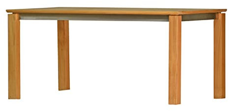 Kai Wiechmann Gartentisch Teakholz Edelstahl 165 x 90 cm modern Premium für Garten Terrasse