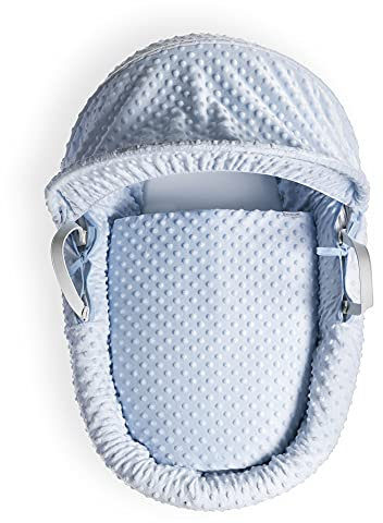 Clair de Lune Dimple Babykorb-Dressing-Set (Korb Nicht im Lieferumfang enthalten), Blau