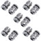 PENGY 10 Stueck M8 Wasserdicht Spannungsabbau Kabelverschraubung fuer 2-5mm Kabel Draht