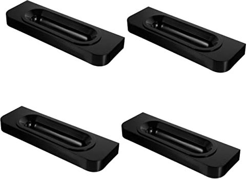 Accesorios for heladeras Accesorios for helados Plástico Negro Recepción grande (Color : Blackx4pcs, Size : 32.5x10.5cmx3pcs)