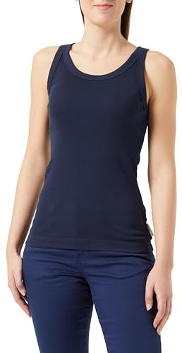 Marc O'Polo Damen B41208650057 Trägershirt Cami Shirt, Navy Teal, S EU