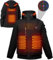 Giacca Riscaldata Uomo Con Batteria 6 Zone di Riscaldamento Unisex Cappotto Elettrico Riscaldante Shell, Giacca Riscaldato con Cappuccio Invernale
