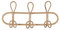 Folpus Porte-Manteau rotin, Cintre de Porte, Crochets à vêtements pour entrée, Chambre à Coucher, Porte de Ferme, 3 Crochets