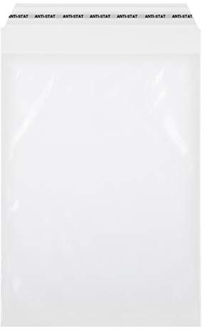 100 x Self-Adhesive Transparent Bags in DIN A4 and DIN A5 Formats, Transparent, Antistatic, Ideal for Packaging Printing Media or Textiles (250 x 350 mm)