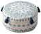 MOCOFO Kissen D45xH20cm Skandinavisch Einfach Geometrisch Print Bodenkissen (Blau)
