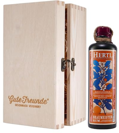 Hertl Braumeister Rum mit Geschenk-Holzkiste