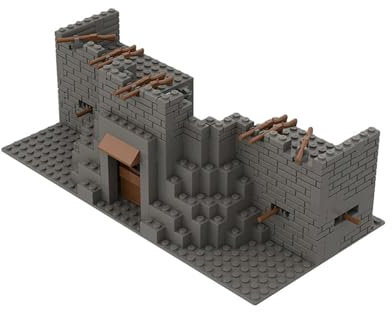 UpGLeuch Clamping Blocks WW2 Military Scene with Weapons Set, Base Building Blocks Diorama Construction Kit