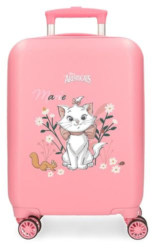 Disney Valise Rigide pour Enfant avec Fermeture à Combinaison latérale 4 Roues Bagage à Main fabriquée en ABS, Un matériau Rigide et léger., Aristocats Marie, Valise Cabine