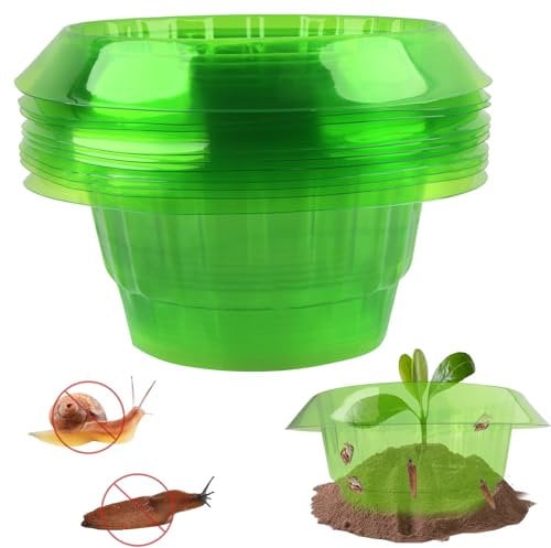HYran Collare per Lumache, 10*Collare Anti-Lumache, Collari per Lumache, Anello Repellente per Lumache, Barriera per lumache, Recinzione per Lumache, Anello Anti Lumache, Trappole per Lumache Orto