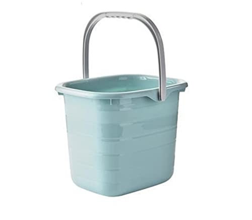 SMBAOFUL Cubo para trapeador Cuadrado Azul: Lavabo versátil para Acampar, Limpiar y baños de pies