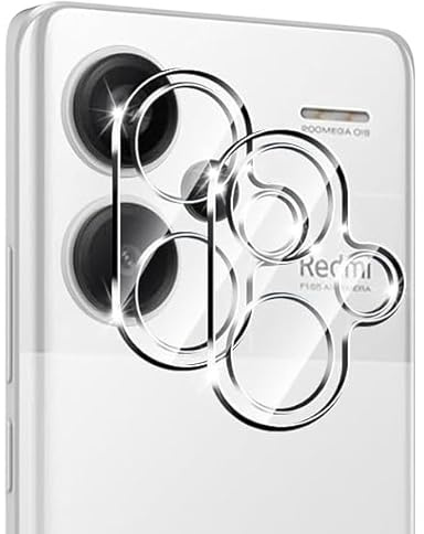 Cracksin [Pack of 2] Camera Protection for Xiaomi Redmi Note 13 Pro+ Plus Lens Protector 3D 9H Hardness Camera Protective Glass Lens Tempered Glass Clear