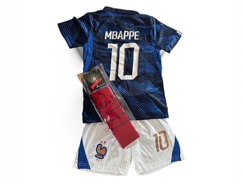 Générique ensemble foot equipe de france flocage mbappe taille 10 ANS